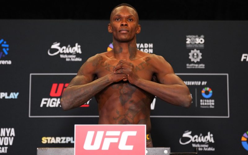 Israel Adesanya hits the scale for UFC Saudi Arabia main event following concerning weight miss comment