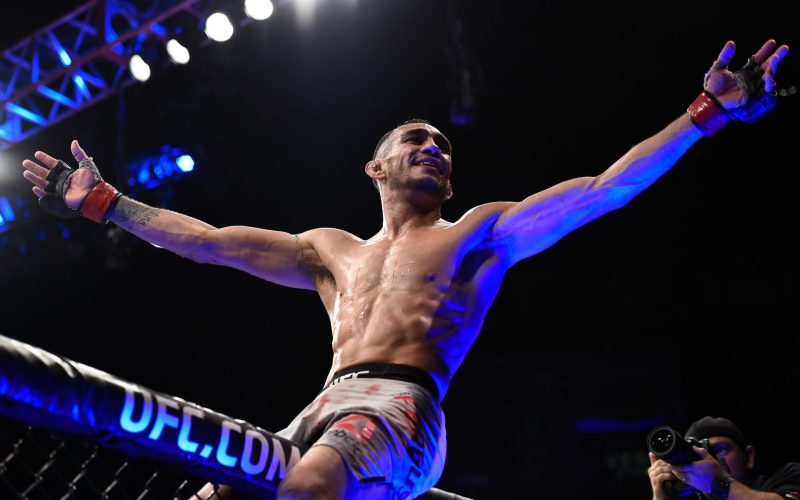 Tony Ferguson got dropped four times in 10 seconds as UFC newcomer almost ruined his historic win streak