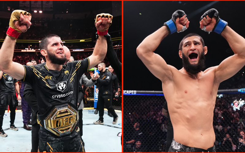 ‘I have my doubts’… Khamzat Chimaev breaks down Islam Makhachev’s potential move to middleweight