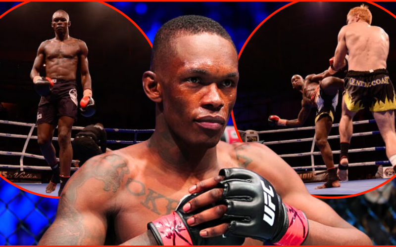 Israel Adesanya knocked out three men in one night as an 80-fight kickboxer before joining UFC