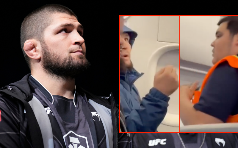 ‘It’s not fair’… Khabib Nurmagomedov goes viral as footage of dispute with staff on flight emerges