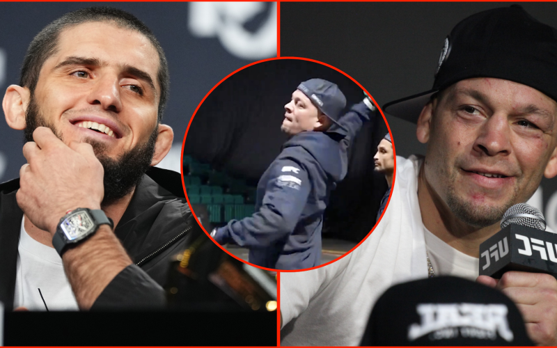 Islam Makhachev suggests Khabib Nurmagomedov inadvertently played role in Nate Diaz water bottle fight