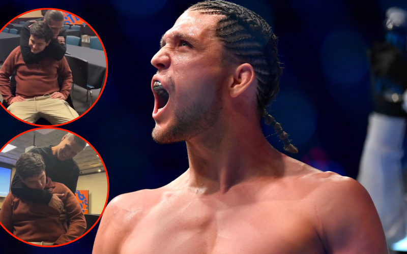 UFC star Brian Ortega chokes Fortnite trash-talker to sleep after cross-country trip to settle online bet