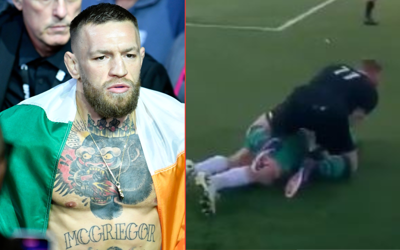 ‘No mercy’… Conor McGregor accused of ‘using MMA’ to brutalise amateur soccer player during game