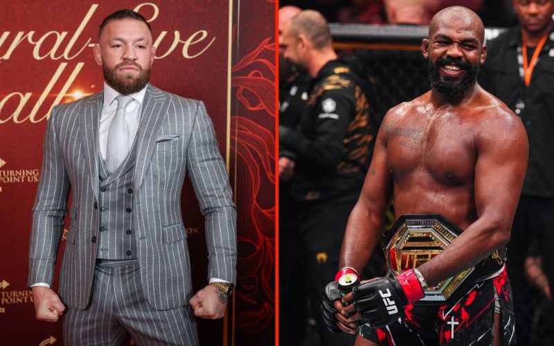 Conor McGregor and Jon Jones compare luxury watches as they party together at ‘pretty epic’ event