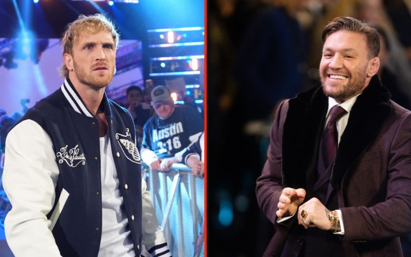 Logan Paul rips up fan sign supporting Conor McGregor during WWE appearance