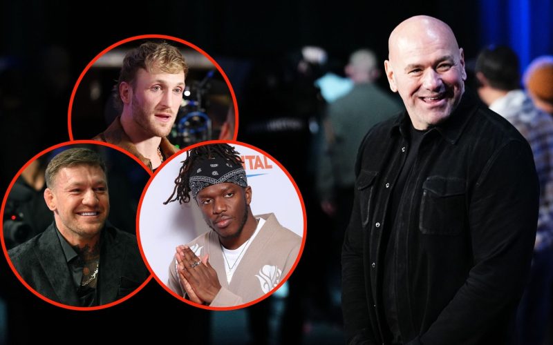 Dana White finally reacts to talk of Conor McGregor fighting Logan Paul and KSI