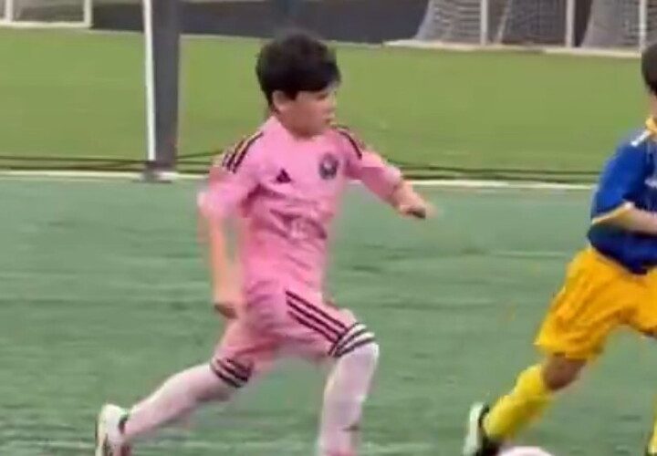 Watch incredible moment Messi’s son recreates his goal against Getafe for Miami