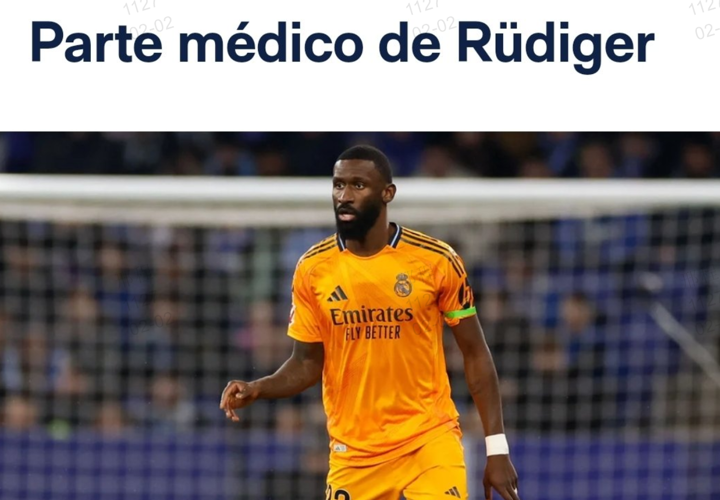 OFFICIAL: Real Madrid confirm Rudiger suffer injury & miss City & Atletico games