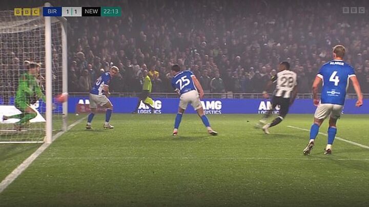 Is this a goal? Newcastle are awarded controversial equaliser against Birmingham