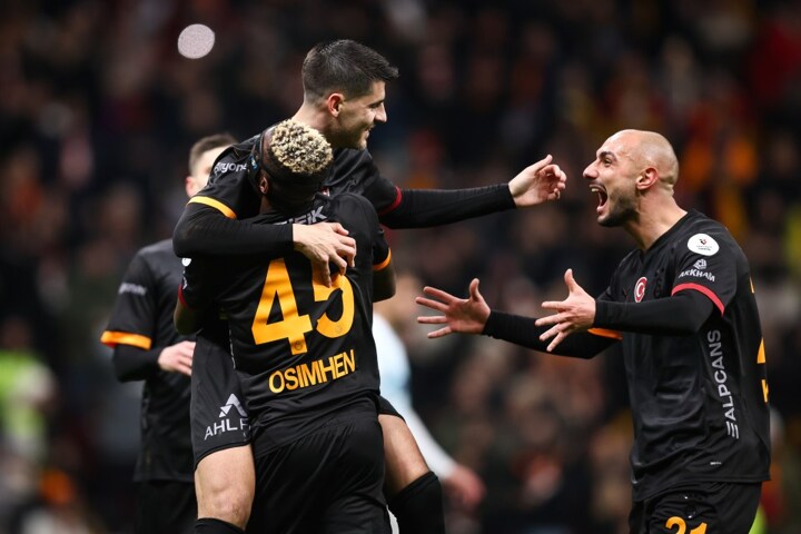 Galatasary match ABANDONED as opponents walk off the pitch after Morata scores controversial first goal for new club