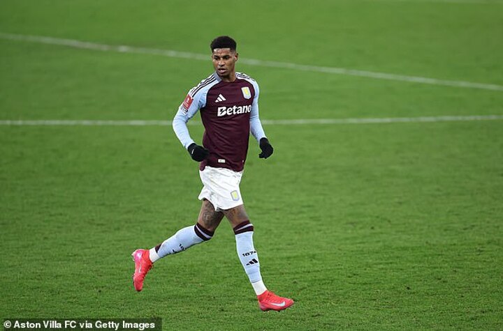 Rashford’s message to Villa fans after he played for first time since DECEMBER