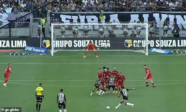 Hulk SMASH! Veteran rolls back the years with thunderous free-kick in Brazil