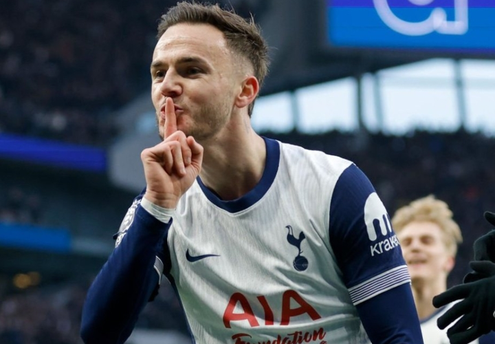 Tottenham 1-0 Man Utd: Maddison helps Spurs beat fellow struggling Red Devils