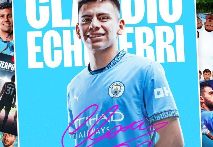 OFFICIAL: Claudio Echeverri has now joined Manchester City