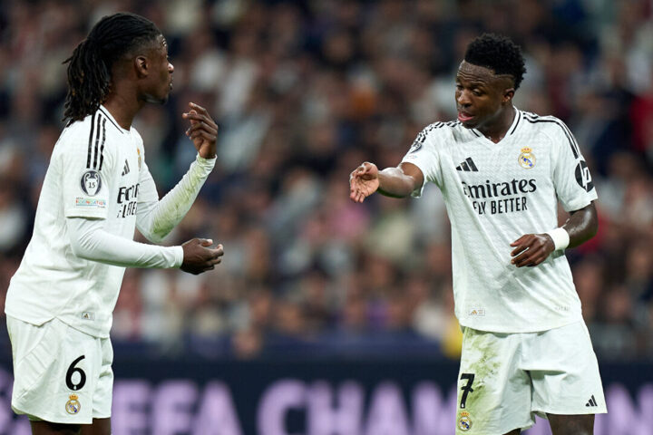 WATCH: Vinicius Junior berates Real Madrid teammate after near miss against Manchester City