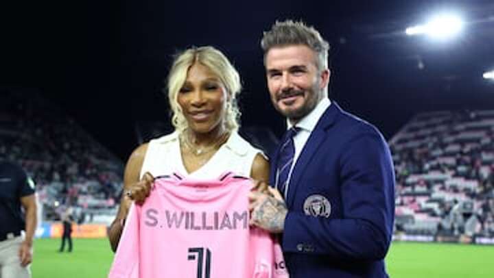 Beckham has a surprise for Super Bowl HT sensation Serena Williams