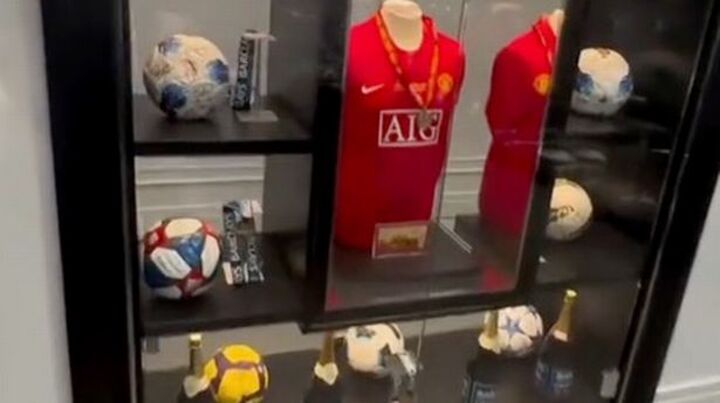 Inside Wayne Rooney’s insane trophy room as son Kai shows off crazy collection at home