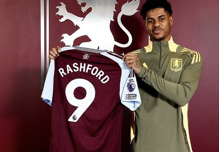 Rashford’s Aston Villa squad number revealed