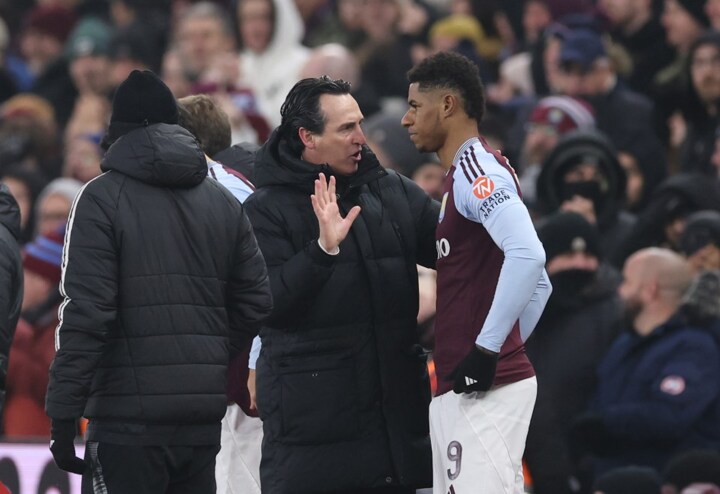 Rashford’s first act as an Villa star leaves Spurs’s Danso covered in blood