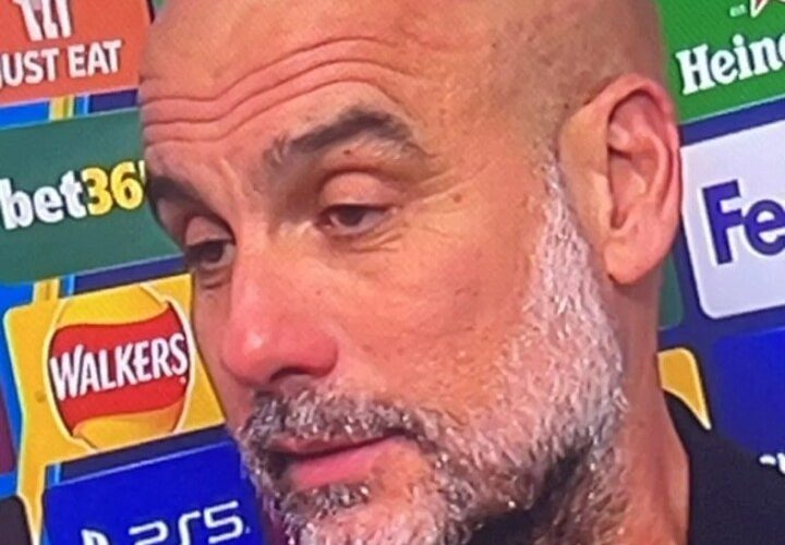 ‘Pep is stressed, man’ – Man City boss spotted with fresh scratches on head