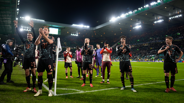 Kompany lauds Bayern after surviving Celtic Park cauldron