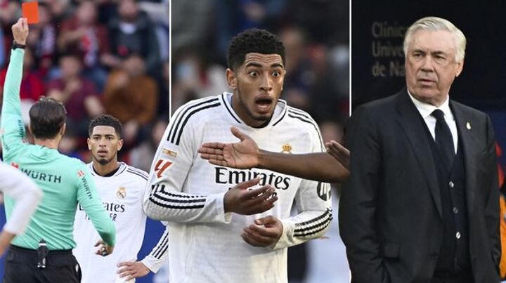 Bellingham reaction speaks volumes after Real Madrid red card for X-ranted rant