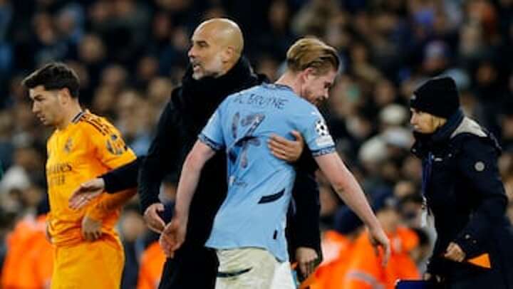 ‘Except Kevin…’ – Pep Guardiola has his say on De Bruyne’s Man City future