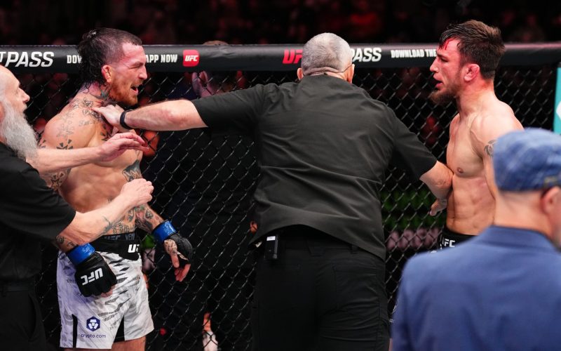 ‘See Ya!’… UFC fans demand 0-2 fighter be cut from roster after pushing opponent in post-knockout brawl