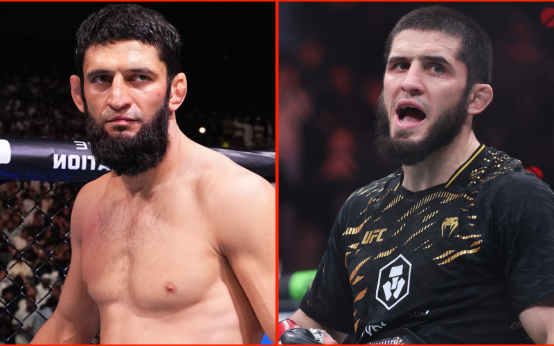 ‘I’m the king’… Khamzat Chimaev reacts to Islam Makhachev teasing move to middleweight