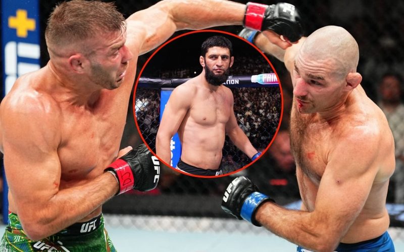 Khamzat Chimaev shares X-rated reaction to Dricus du Plessis beating Sean Strickland at UFC 312