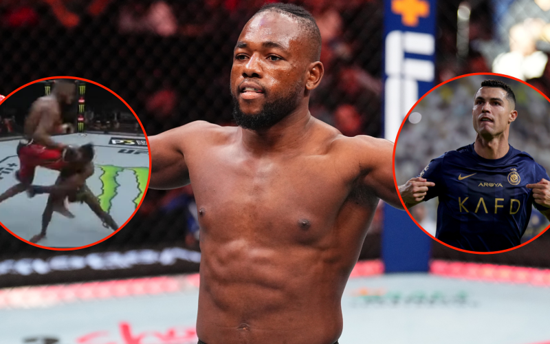 Manel Kape earned his first UFC win with a devastating flying knee before hitting Cristiano Ronaldo’s iconic celebration