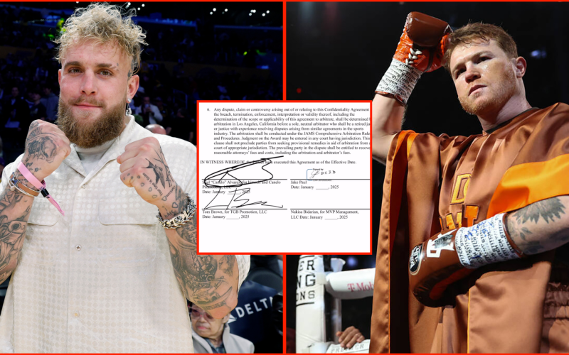 Jake Paul leaks the contract that would’ve seen him fight Canelo Alvarez in huge boxing blockbuster