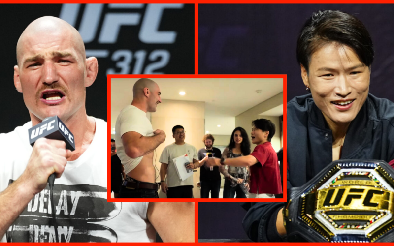 Sean Strickland asks Zhang Weili to kick him in surprisingly wholesome UFC 312 fight week footage