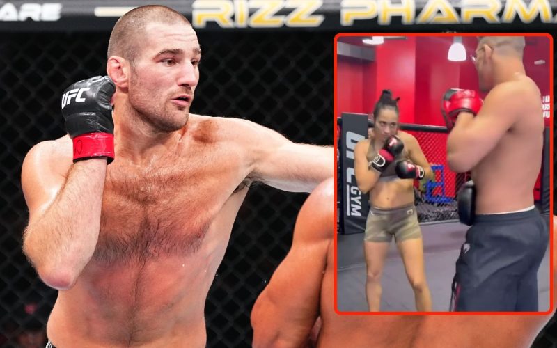 Sean Strickland catches UFC 312 star copying his style in hilarious gym footage