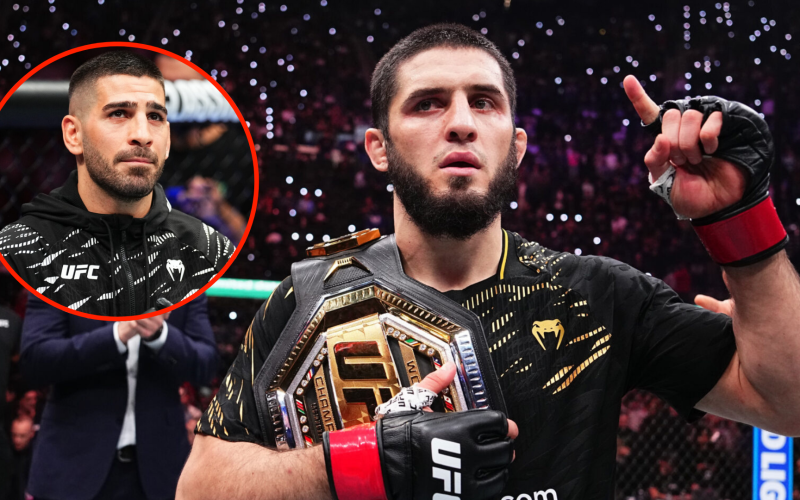 Islam Makhachev accuses Ilia Topuria of being too fat for featherweight as he opens up on UFC champion showdown