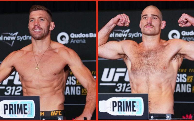 UFC 312 loses one fight as Sean Strickland and Dricus Du Plessis hit the scales for weigh-ins