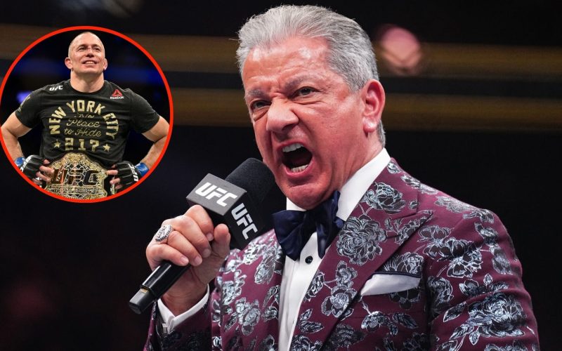 ‘Introduction of pain’… Bruce Buffer details horrific injury he suffered during Georges St. Pierre’s UFC title fight