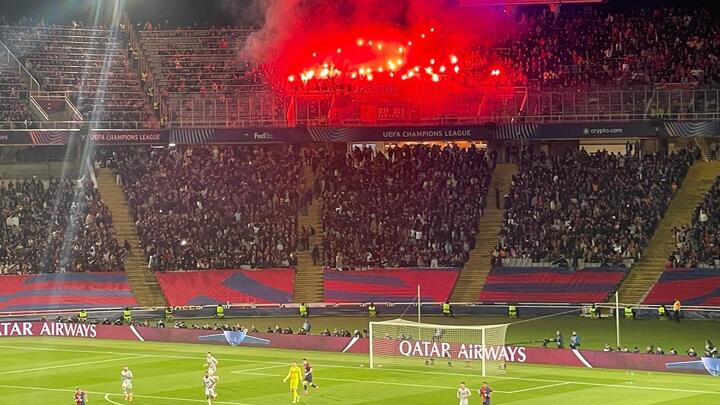 Benfica to face heavy UEFA action after clashes with security in Barcelona game and flare show