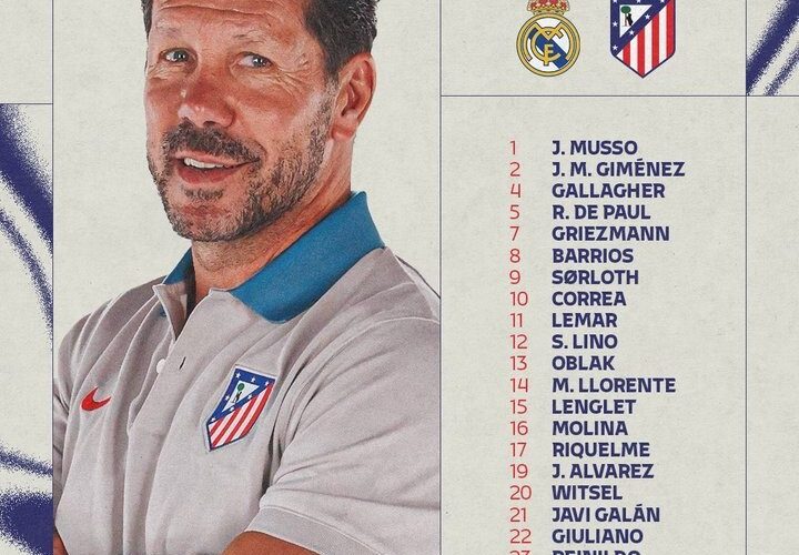 Atletico Madrid squad announced, leading by Griezmann