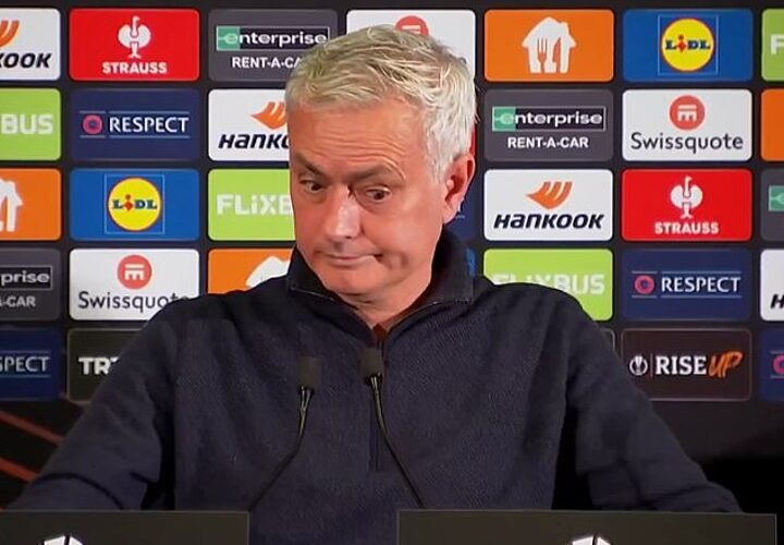 The hilarious moment Jose Mourinho pretends to FALL ASLEEP in a press-conference