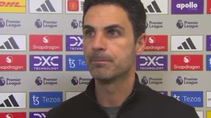 Mikel Arteta walks out of Sky Sports interview moments after Arsenal lose further ground in Premier League title race