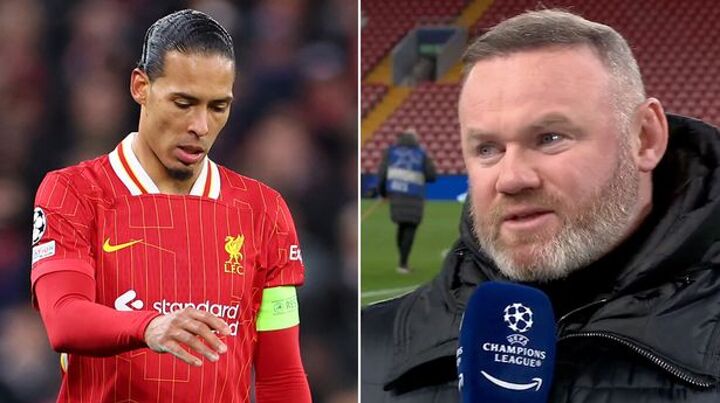 Rooney calls out ‘lazy’ Van Dijk for decisive moment in Liverpool defeat to PSG