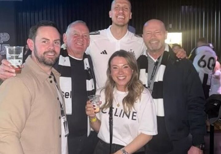 Newcastle stars in wild Carabao Cup celebrations and joined by Alan Shearer