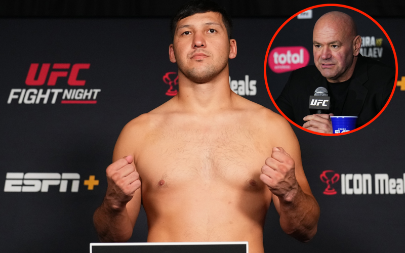 Dana White told to cut undefeated UFC prospect as he misses weight for debut at UFC Vegas 104