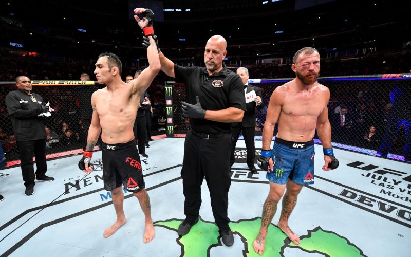 Tony Ferguson left Donald Cerrone with gruesome injury before doctor stopped record-setting final UFC win