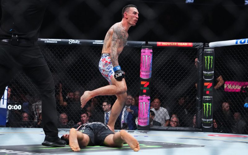 Justin Gaethje issues epic response as clip of unaired aftermath of Max Holloway KO goes viral 