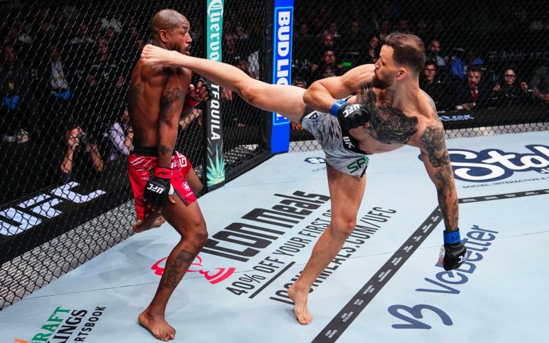 Fans go wild as ‘greatest KO of all time’ kicks of UFC 313 main card in sensational style