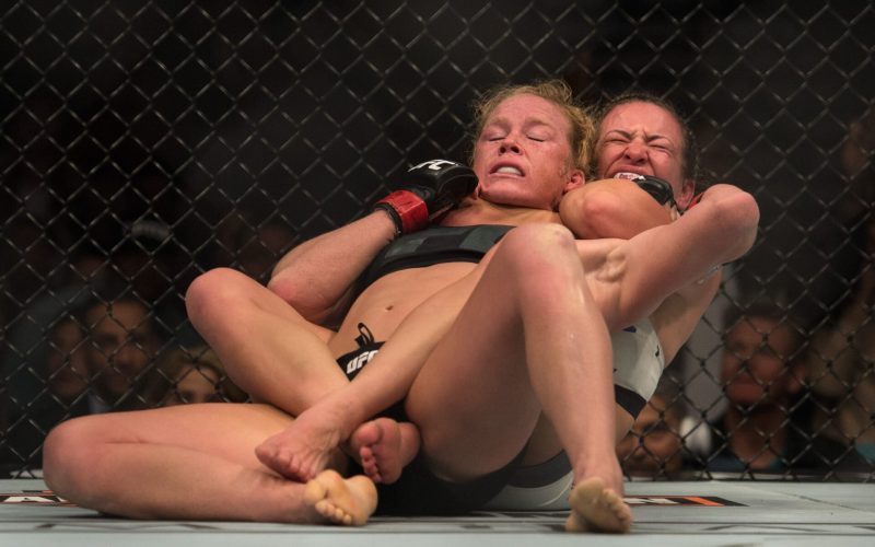 Miesha Tate rallied to choke Holly Holm unconscious and win the bantamweight title