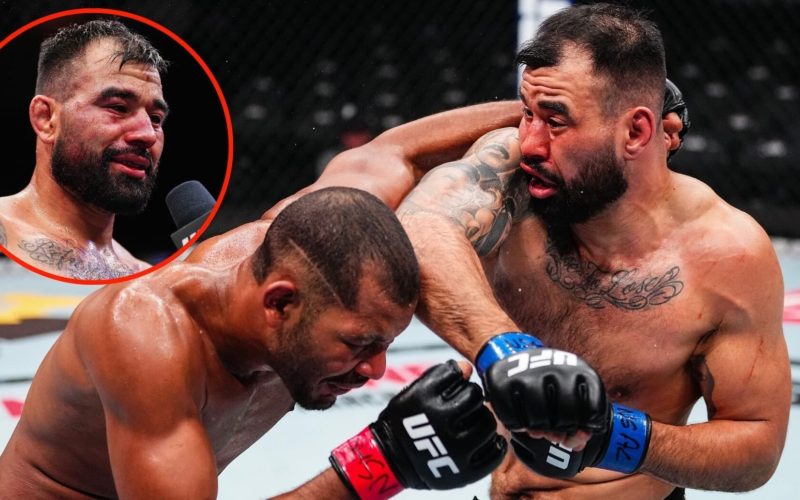 UFC 313 star breaks down in tears after fighting through scary injury to win Fight of the Night contender